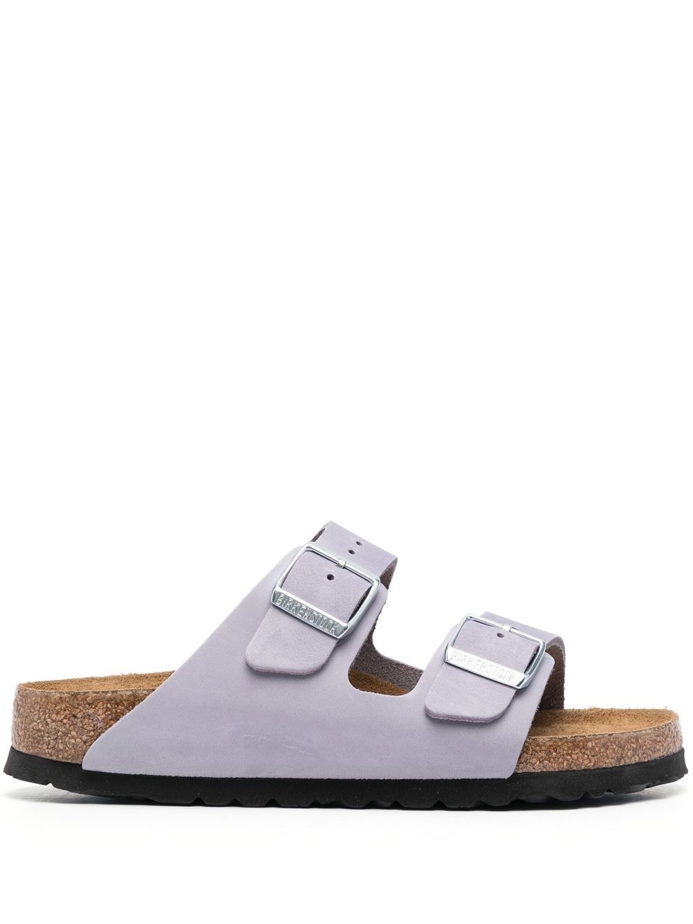 Birkenstock Arizona Pantoletten mit Schnallen - Violett von Birkenstock