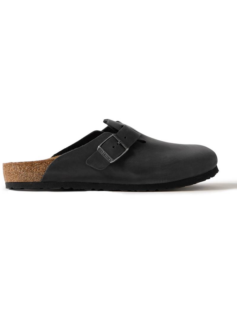 Birkenstock - Boston Oiled-Leather Clogs - Men - Black - EU 42 von Birkenstock