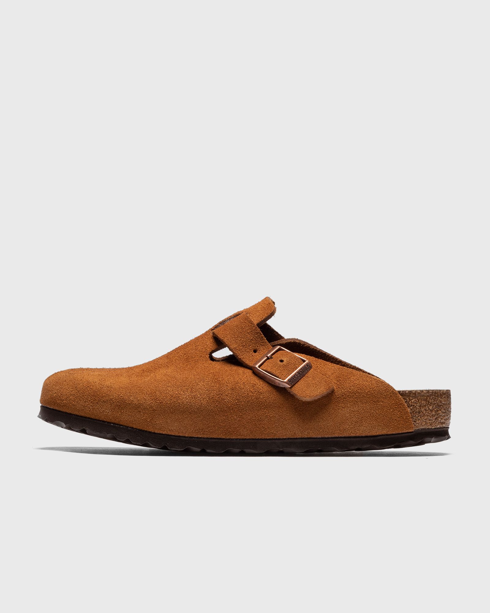 Birkenstock Boston SFB Suede men Sandals & Slides brown in Größe:41 von Birkenstock