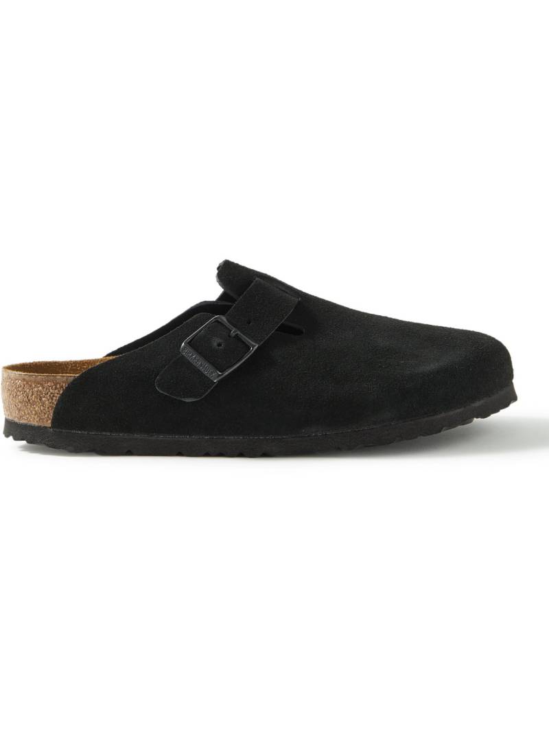 Birkenstock - Boston Suede Clogs - Men - Black - EU 46 von Birkenstock