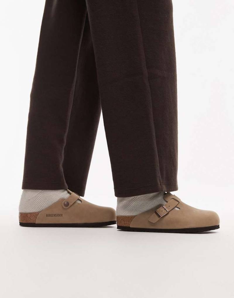 Birkenstock - Boston - Unisex-Clogs aus geöltem Leder in Tabakbraun-Neutral von Birkenstock