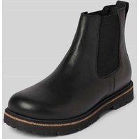 Birkenstock Chelsea Boots aus Leder mit Zugschlaufe Modell 'Highwood' in Black, Größe 46 von Birkenstock