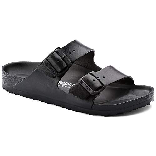 BIRKENSTOCK Unisex-Erwachsene Arizona Birko-Flor Pantoletten, Schwarz (Schwarz), 36 (schmal), 36 EU von Birkenstock