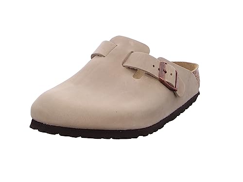 BIRKENSTOCK Classic Boston Leder 960811, Clogs, Braun (Tabacco Brown 7888), 45 EU (10.5 UK) von Birkenstock