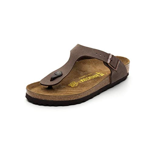 BIRKENSTOCK Gizeh BF-Nubuck Mocha, braun(mocca (00650)), Gr. 43 von BIRKENSTOCK