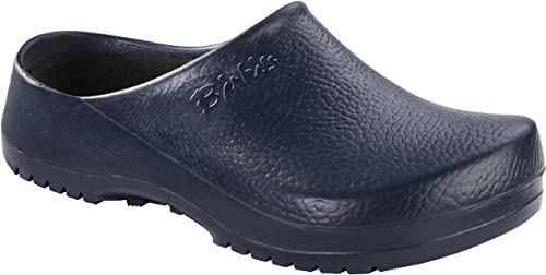 Birkenstock Unisex waschbarer PU-Clogs Super Birki für Damen und Herren mit rutschhemmender Laufsohle und Fußbett aus Kork/Textil Modell 68071 - Farbe Blau - Größe 41 von BIRKENSTOCK