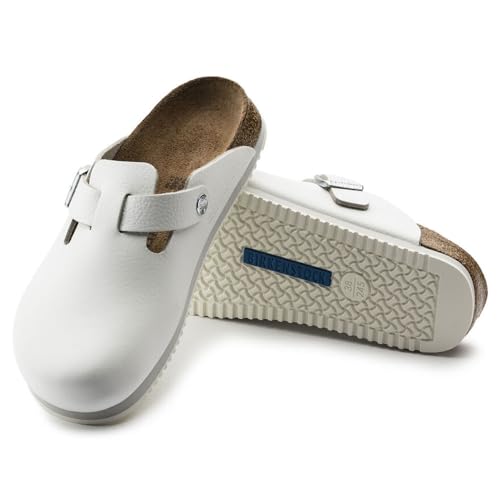 BIRKENSTOCK Boston - Sandalias Bio, Blanco (Wei), 39 Normal von BIRKENSTOCK