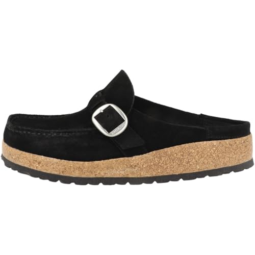 Birkenstock Damen Clogs Buckley Veloursleder normal von Birkenstock