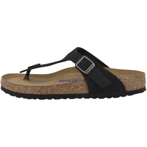 Birkenstock Damen Zehensandale Gizeh SFB Nubukleder Weichbettung normal von Birkenstock