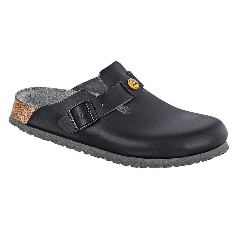 Birkenstock Damen-/Herrenpantolette "Boston" ESD schwarz Clog von Birkenstock