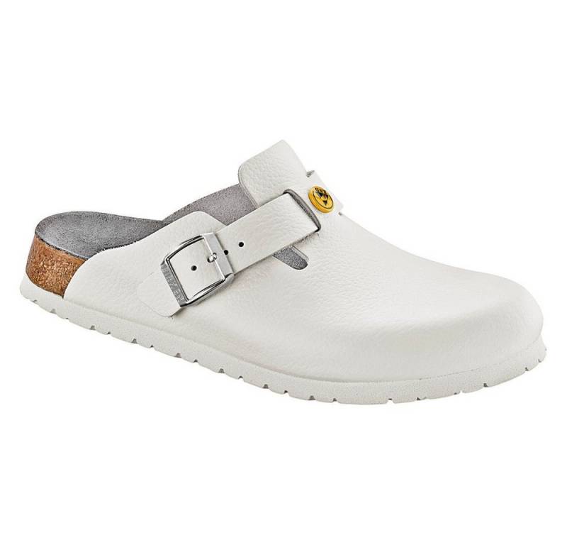 Birkenstock ESD-Clog Boston, weiß Clog von Birkenstock