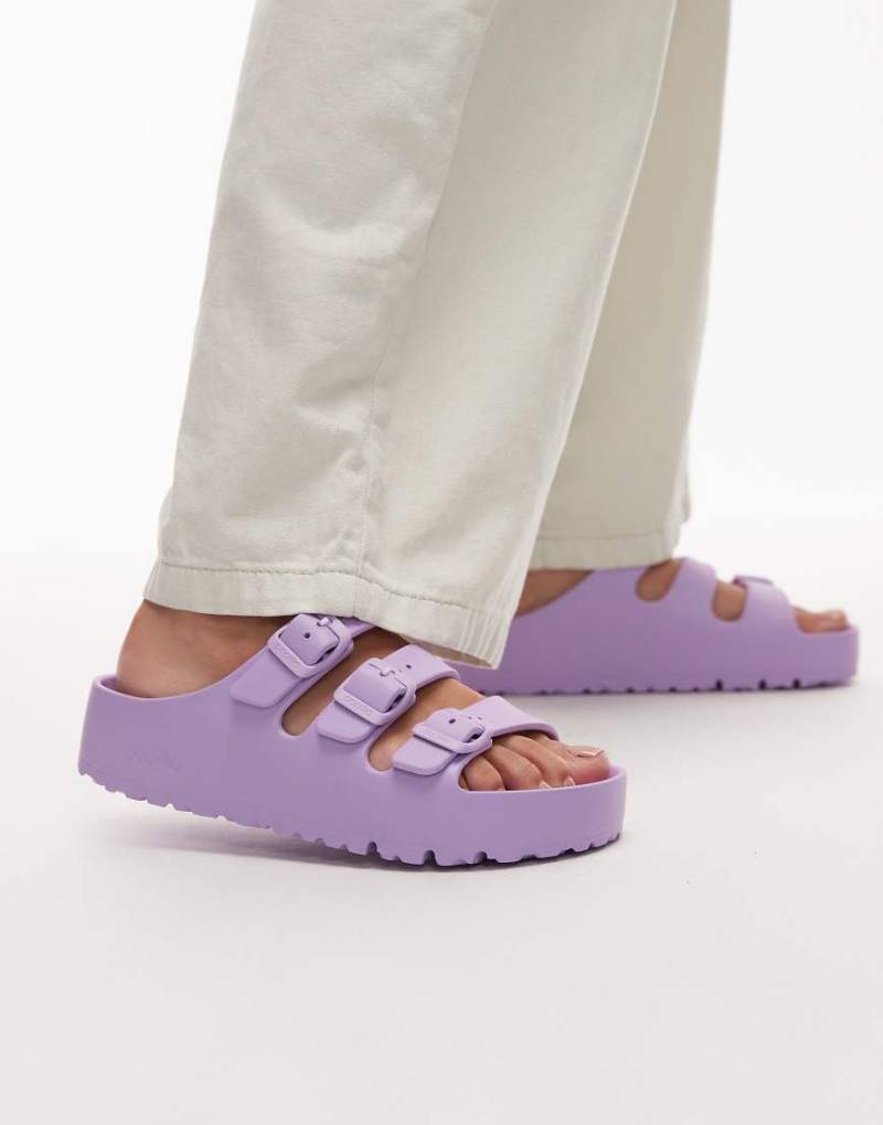 Birkenstock - Florida III - Sandalen in Lila mit flexibler EVA-Plateausohle von Birkenstock