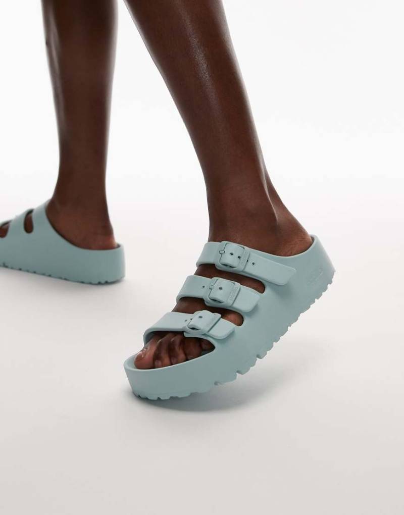 Birkenstock - Florida III - Sandalen in Surf-Grün mit flexibler EVA-Plateausohle von Birkenstock