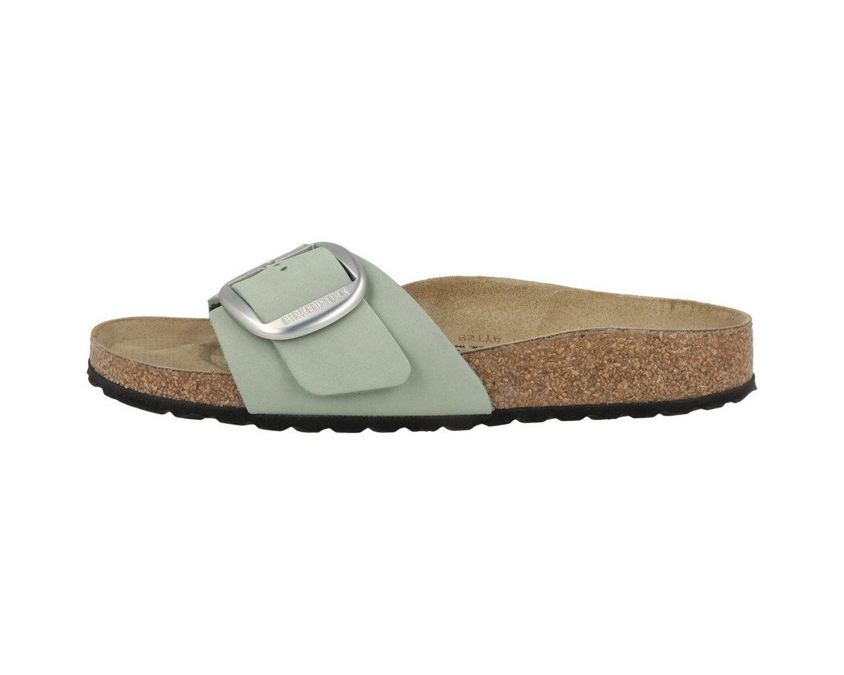 Birkenstock Madrid Big Buckle Nubukleder schmal Damen Pantolette Hausschuhe, Sandaletten, Mules, Pantoffeln, Slipper von Birkenstock
