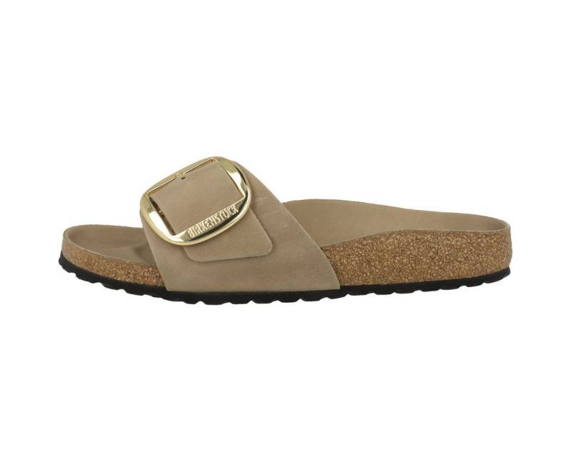 Birkenstock Madrid Big Buckle geöltes Nubukleder schmal Damen Sandale Sandaletten, Sommerschuhe, Badeschuhe, Riemchen, Schlappen von Birkenstock