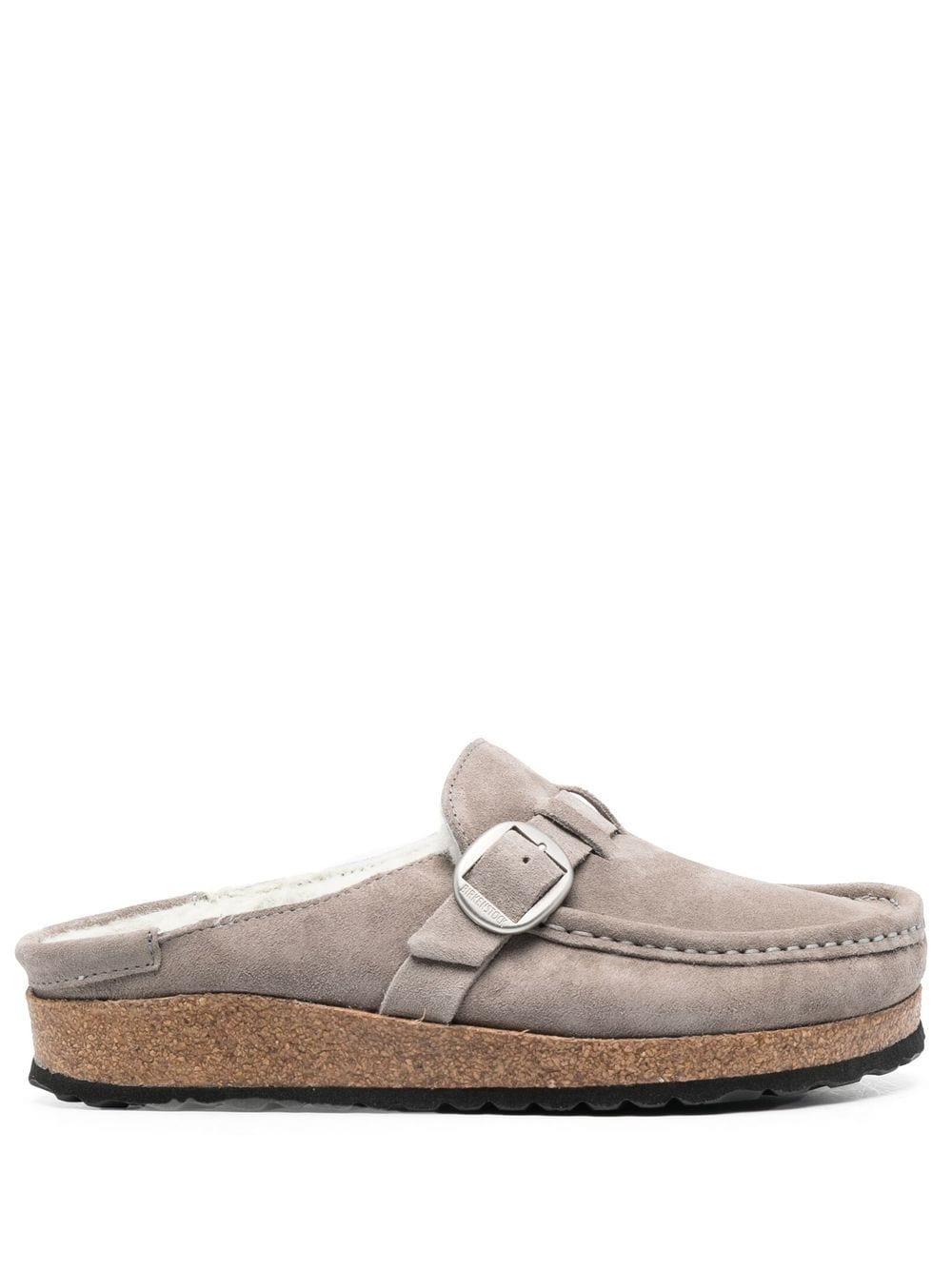 Birkenstock Mules mit Shearling-Futter - Grau von Birkenstock