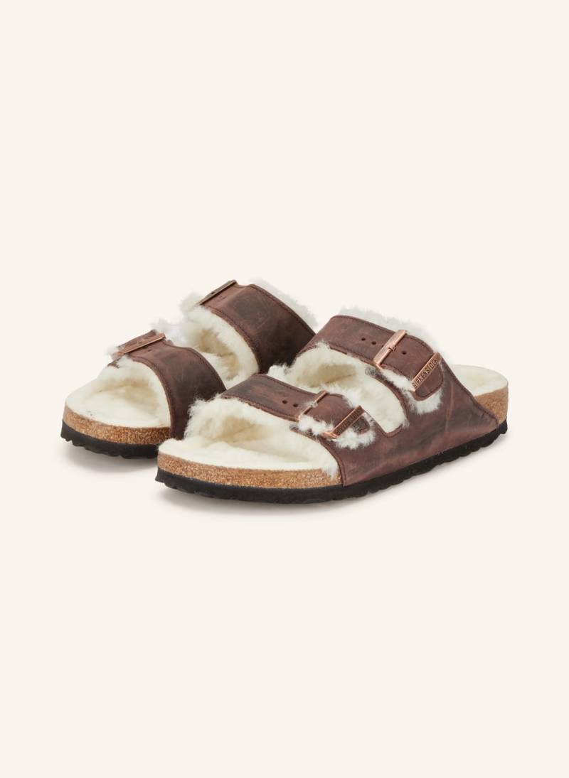 Birkenstock Pantoletten Arizona braun von Birkenstock