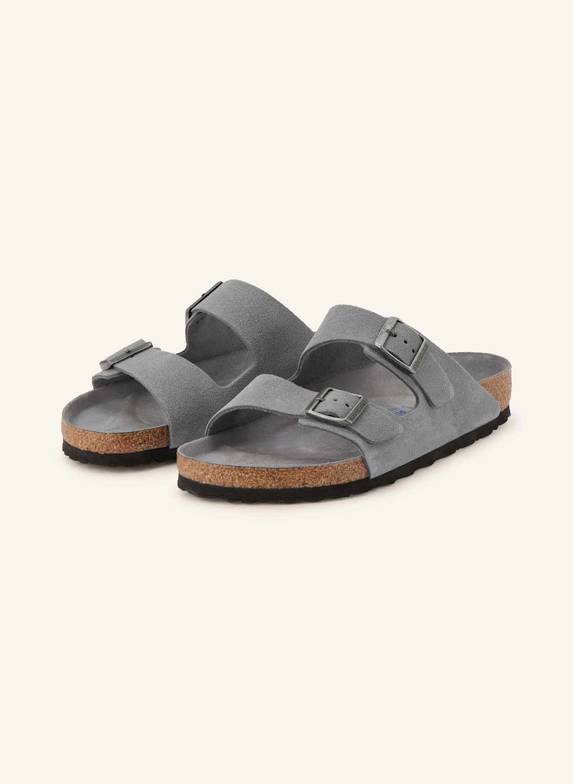 Birkenstock Pantoletten Arizona grau von Birkenstock