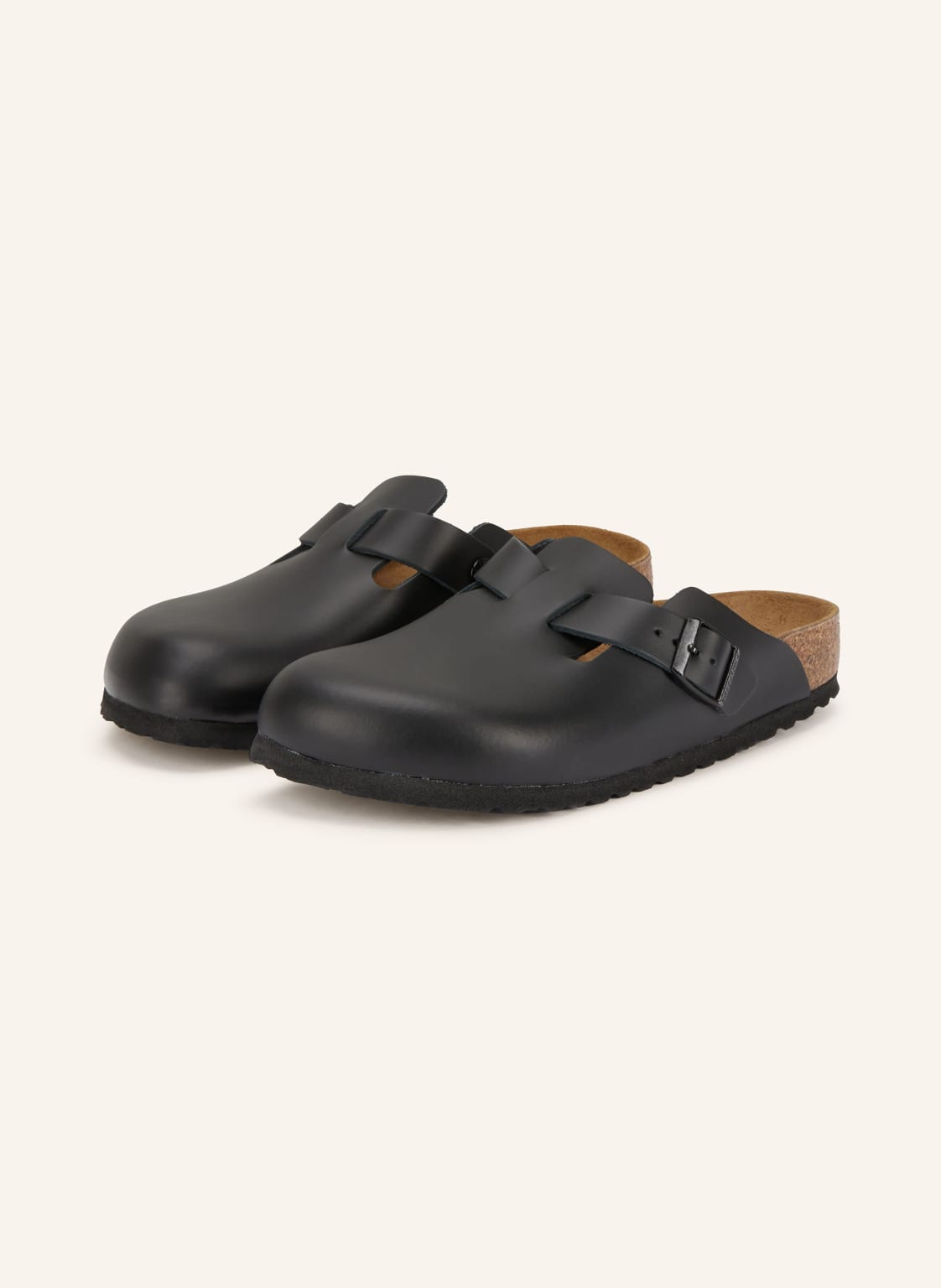 Birkenstock Pantoletten Boston Nl schwarz von Birkenstock