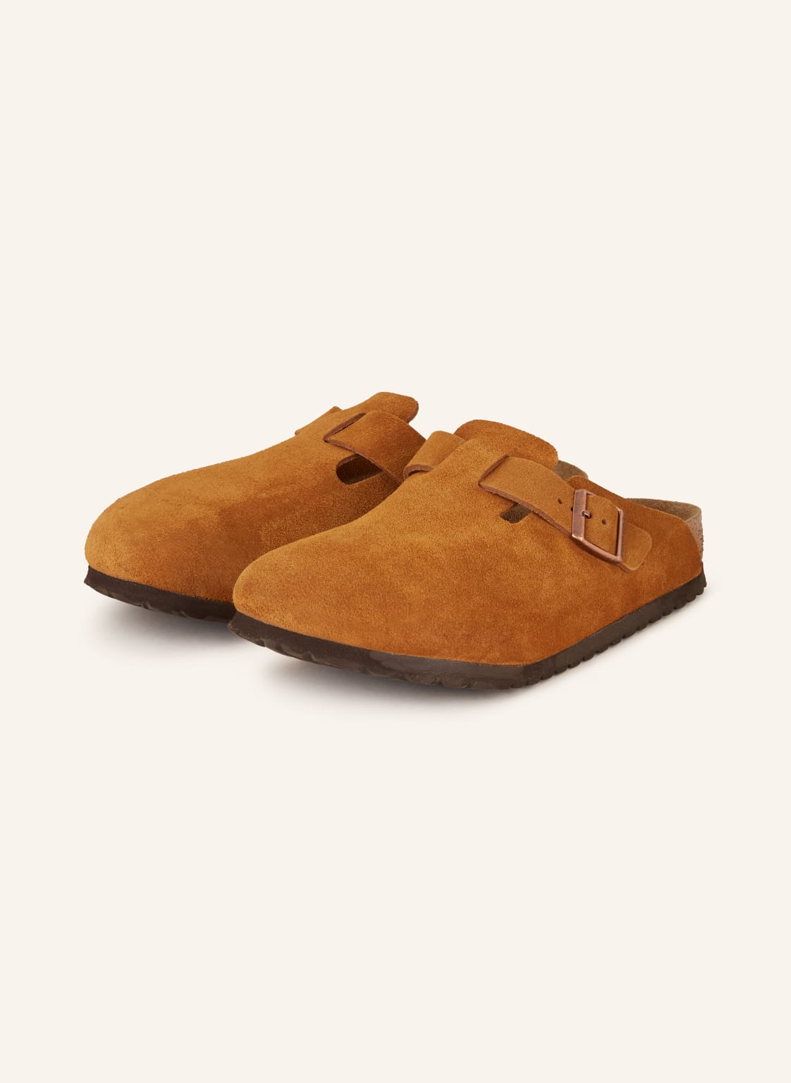 Birkenstock Pantoletten Boston braun von Birkenstock