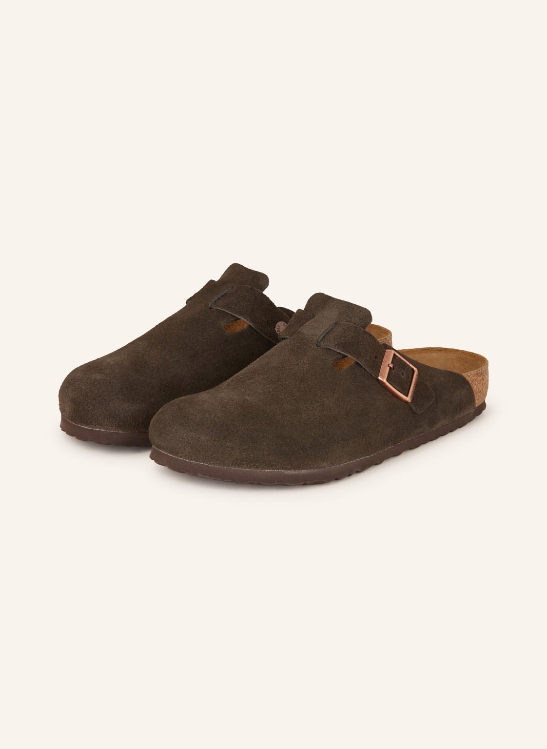 Birkenstock Pantoletten Boston braun von Birkenstock