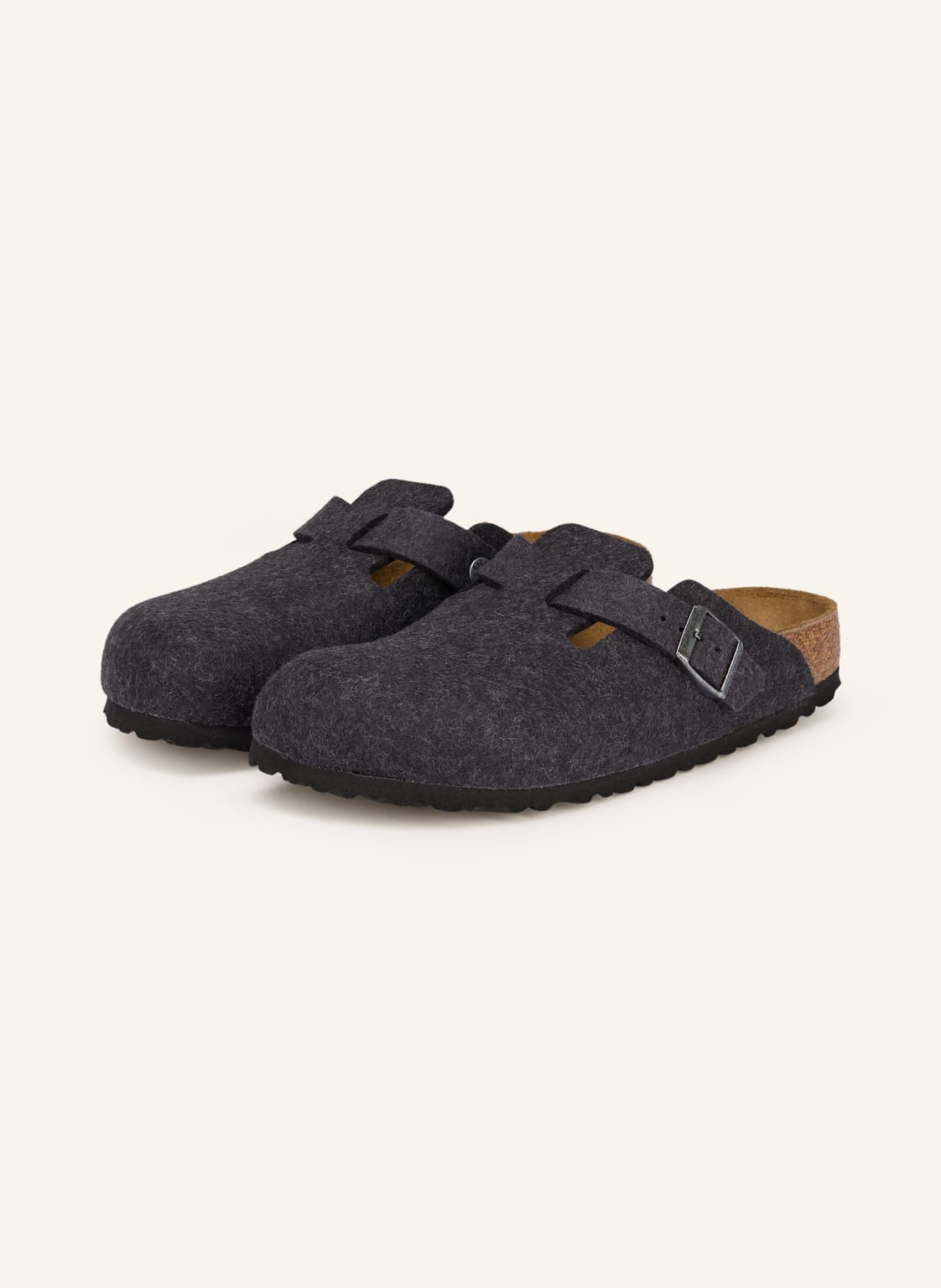 Birkenstock Pantoletten Boston grau von Birkenstock