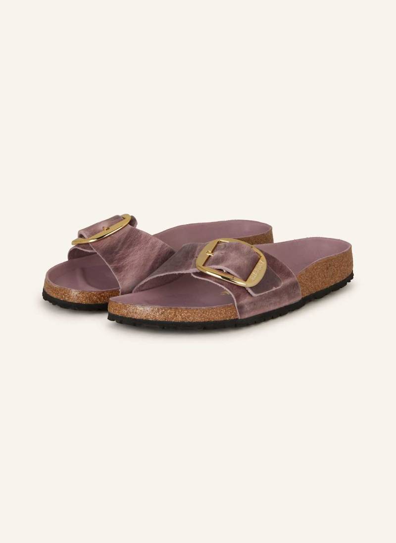 Birkenstock Pantoletten Madrid Big Buckle Leoi lila von Birkenstock