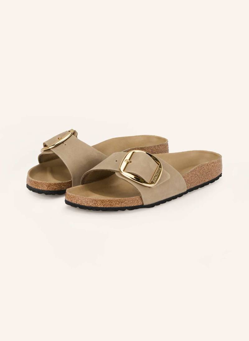 Birkenstock Pantoletten Madrid Big Buckle beige von Birkenstock