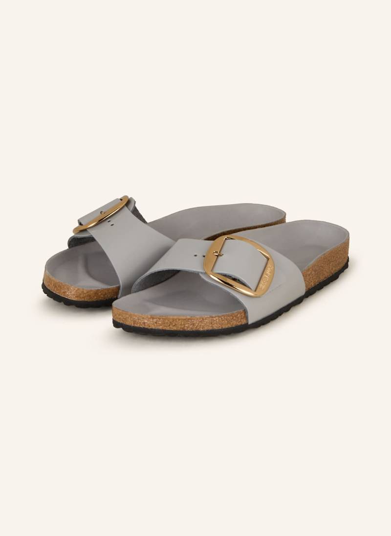 Birkenstock Pantoletten Madrid Big Buckle grau von Birkenstock