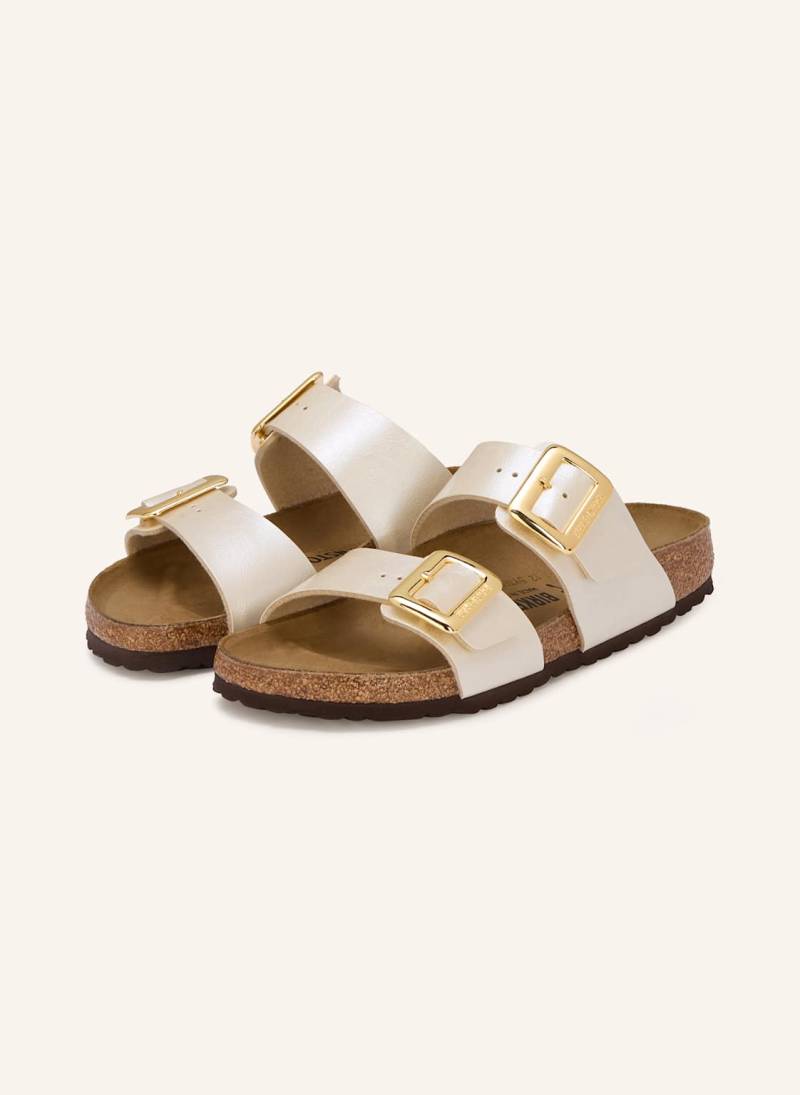 Birkenstock Pantoletten Sydney Cushion Buckle weiss von Birkenstock