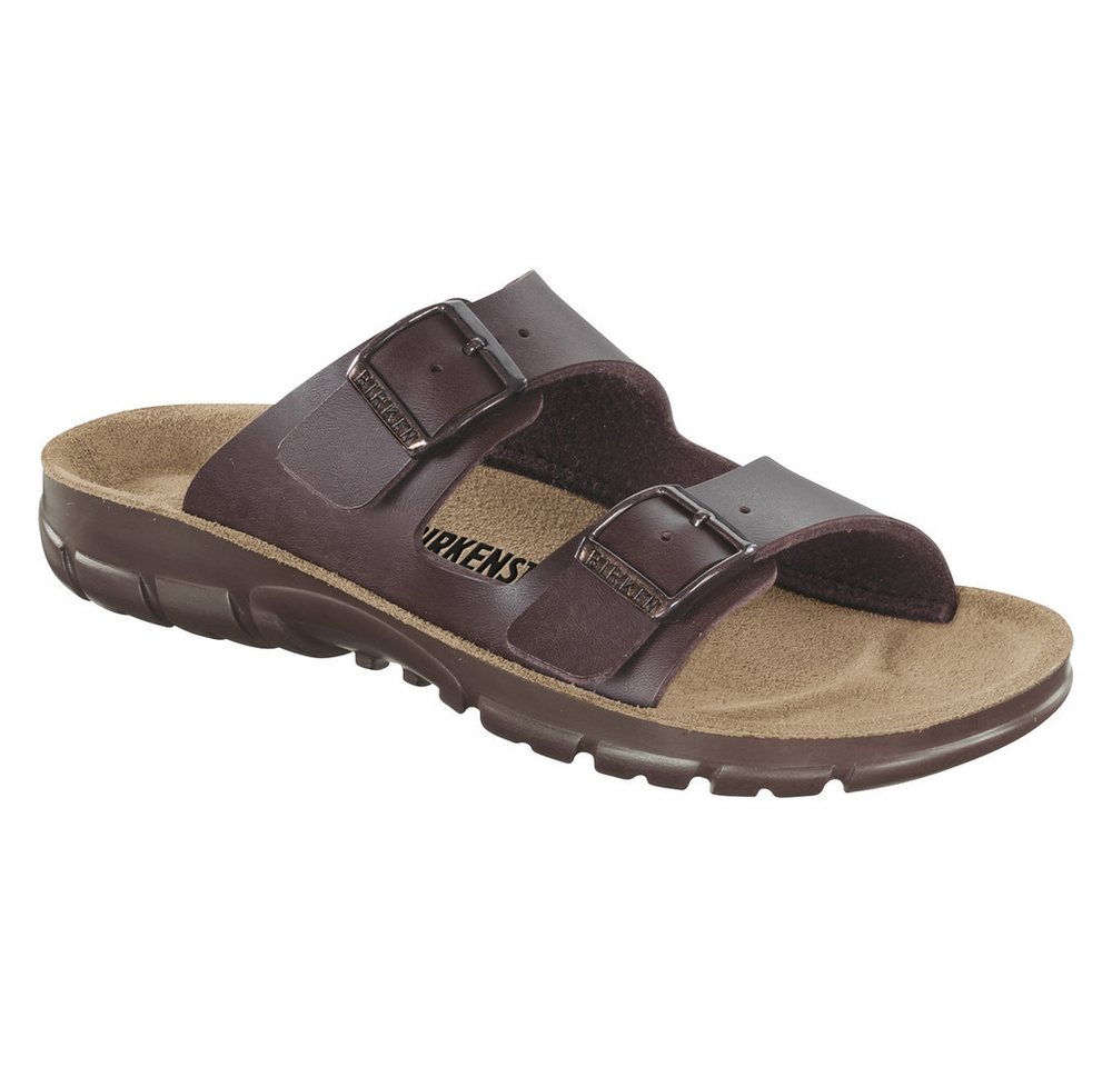 Birkenstock Sandale Bilbao, Birko-Flor, Dark Brown Pantolette von Birkenstock