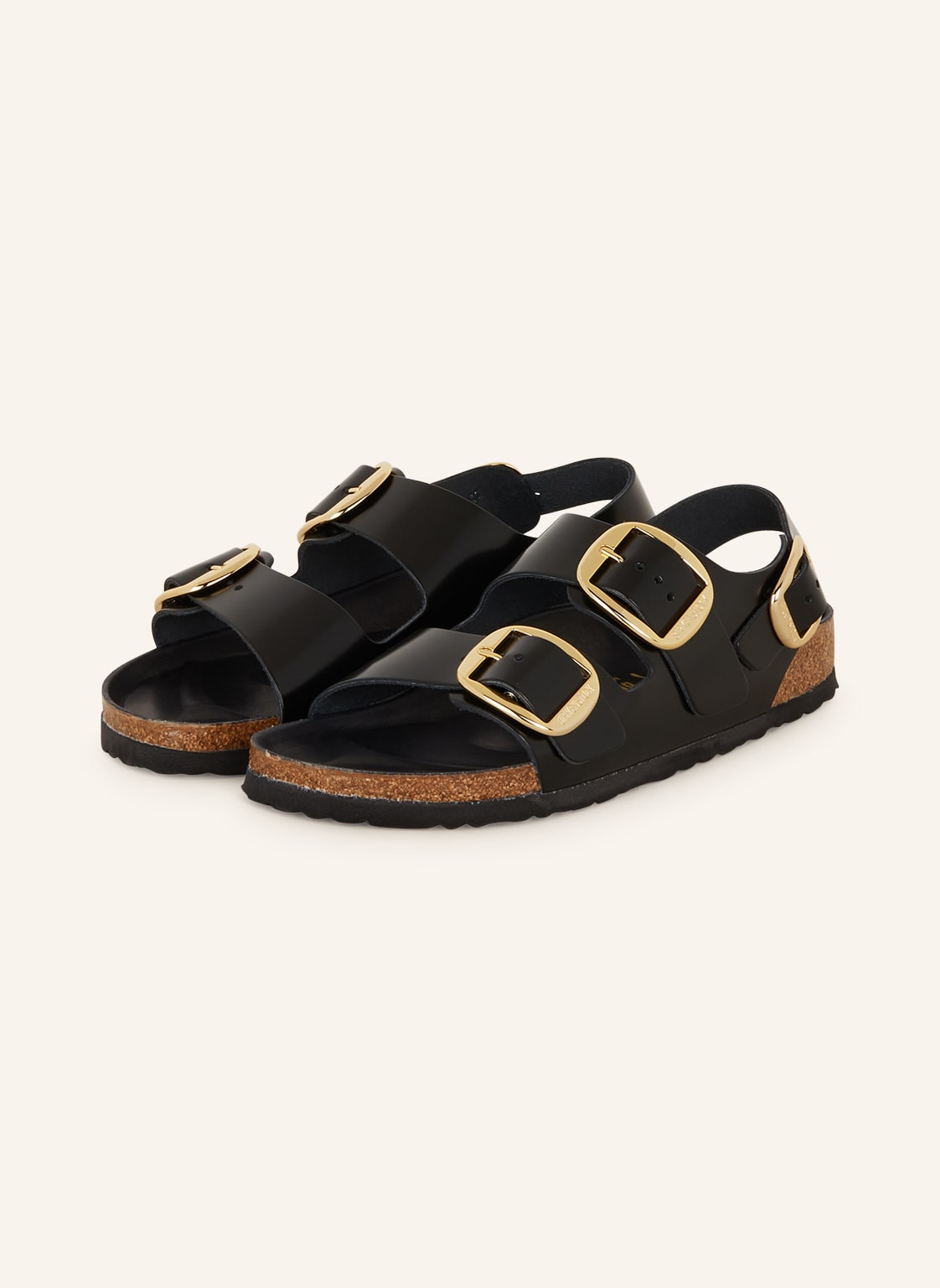 Birkenstock Sandalen Milano Big Buckle schwarz von Birkenstock