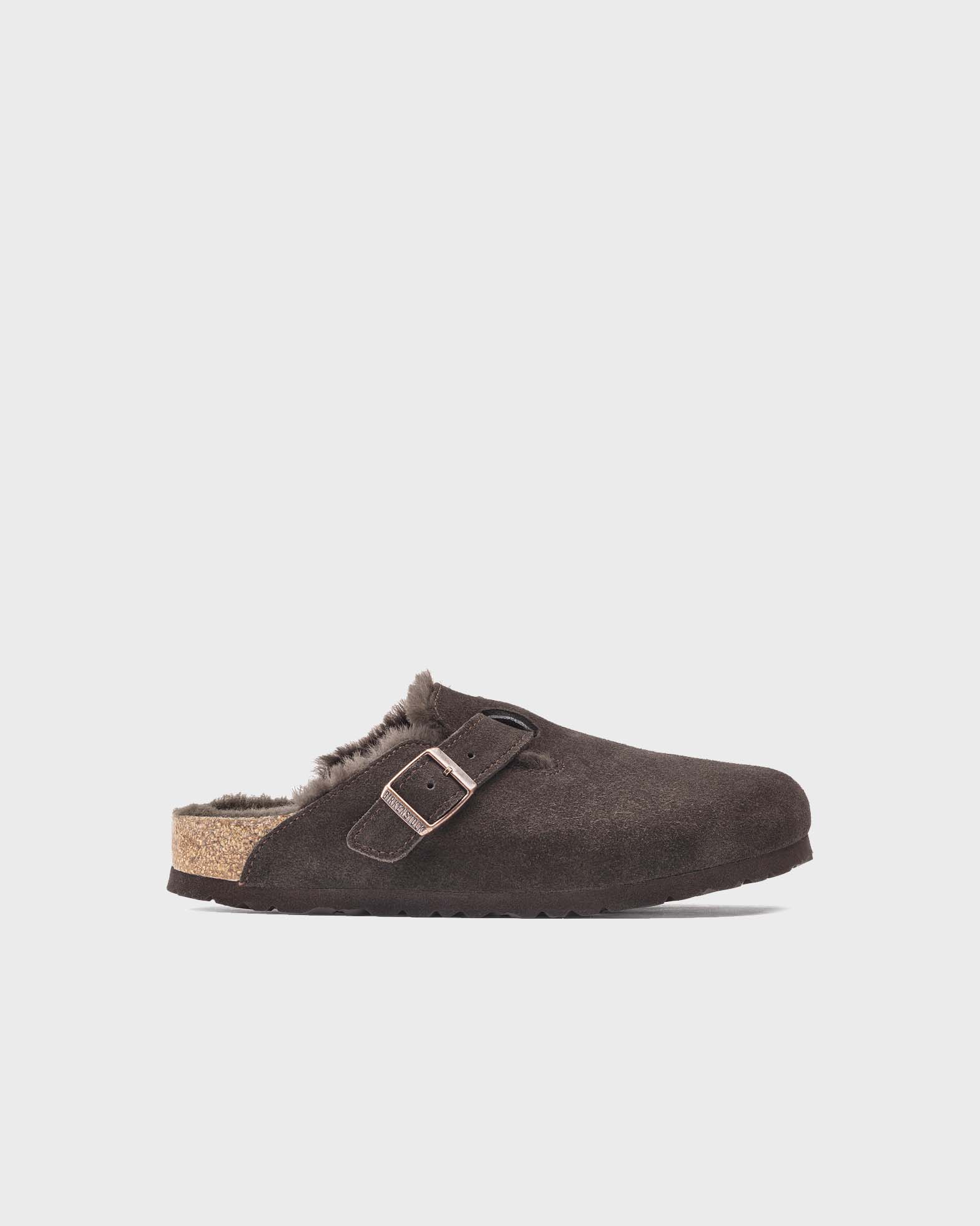 Birkenstock Slippers Boston Shearling Mocca von Birkenstock