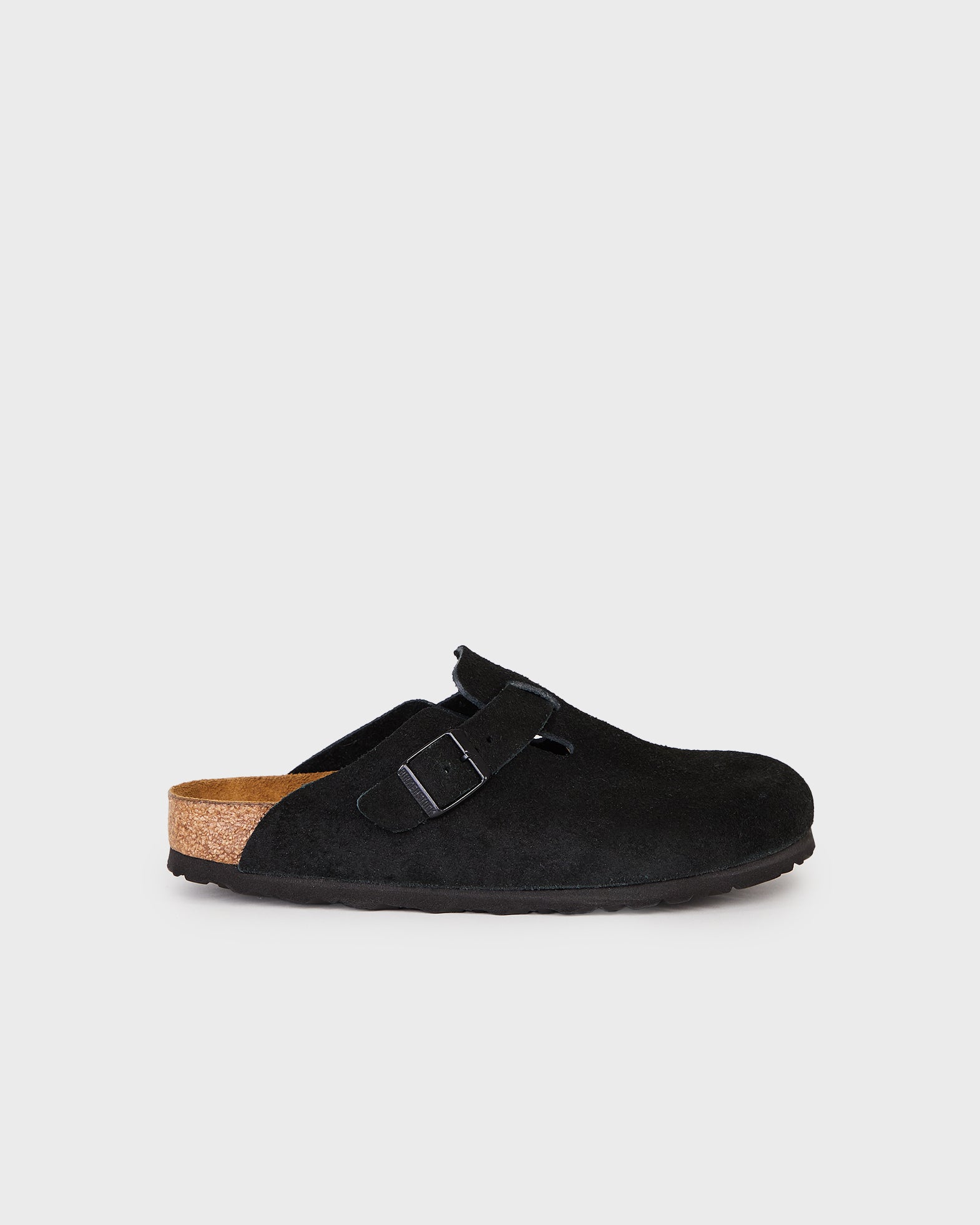 Birkenstock Slippers boston soft footbed Black von Birkenstock