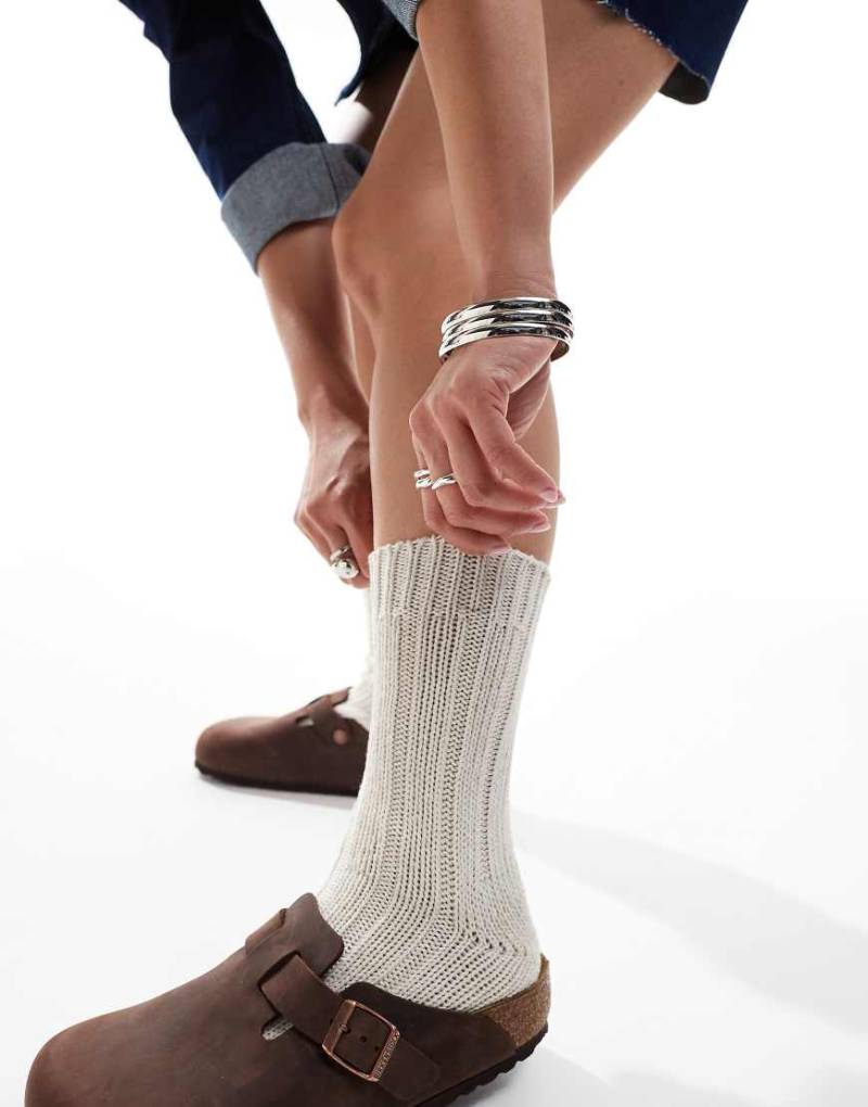 Birkenstock - Socken für Damen aus Baumwollzwirn in Beige-Neutral von Birkenstock