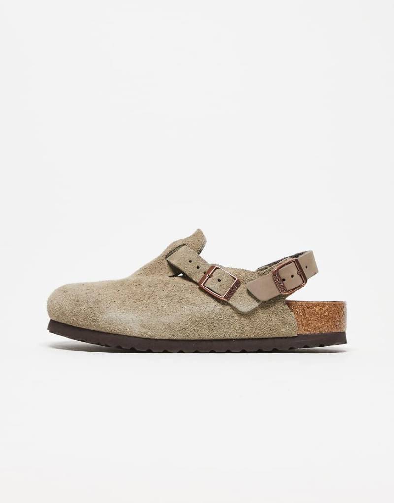 Birkenstock - Tokio - Unisex- aus Wildleder in Taupe-Neutral von Birkenstock