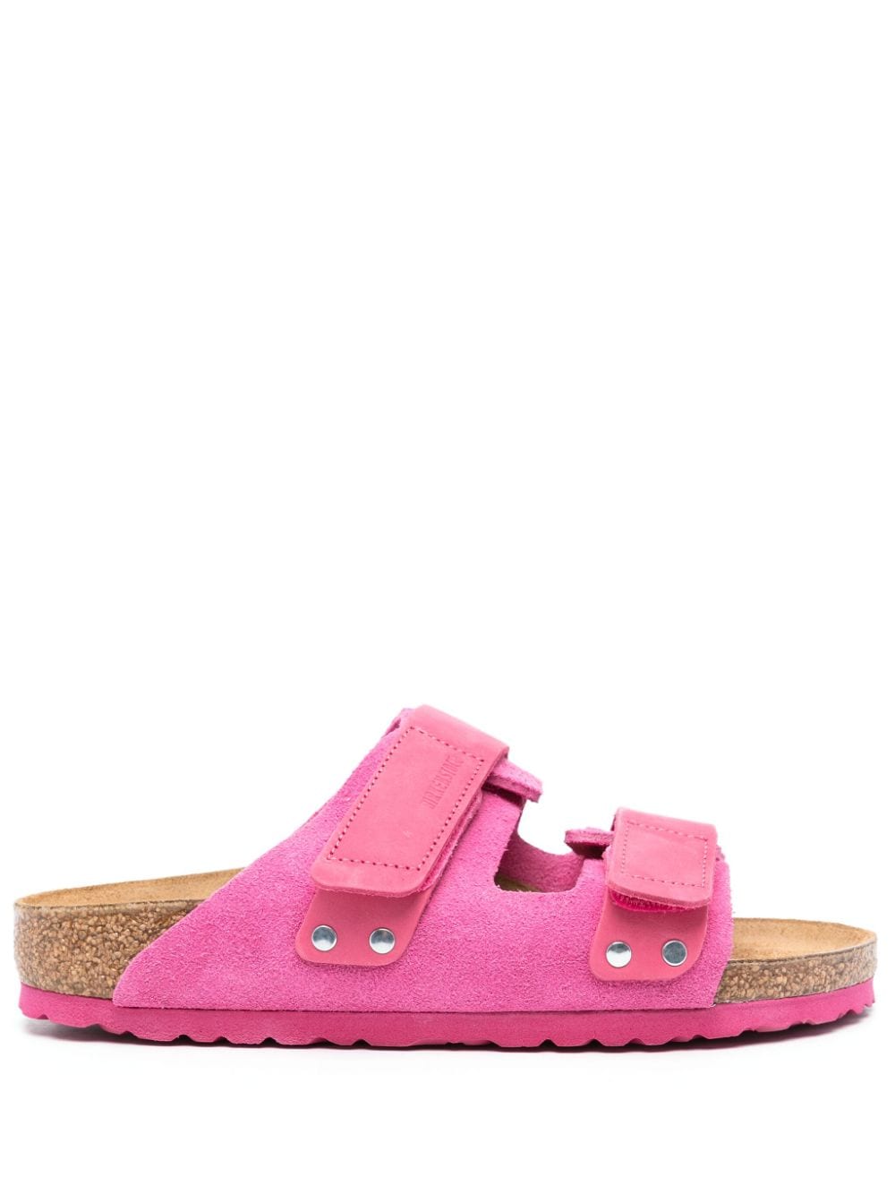 Birkenstock Uji Wildledersandalen mit Doppelriemen - Rosa von Birkenstock