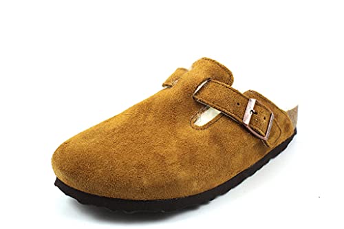 Birkenstock Classic Unisex Boston Lammfell Clogs, Braun (Mink), 40 EU Schmal von BIRKENSTOCK