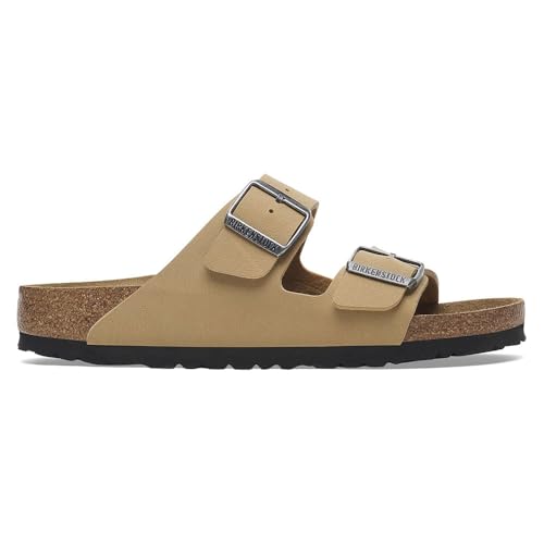 Birkenstock Unisex Erwachsene Sandale Arizona Birko-Flor Nubuk normal Hellbraun 40 von Birkenstock