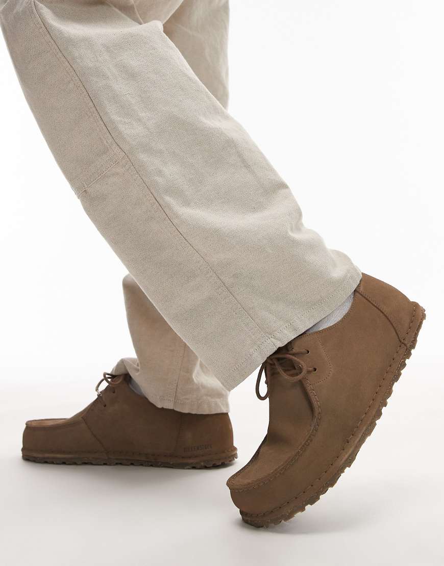 Birkenstock - Utti - Schnürschuhe in Grau-Taupe-Neutral von Birkenstock