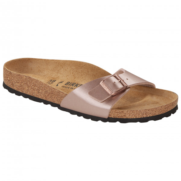 Birkenstock - Women's Madrid BF Metallic - Sandalen Gr 43 - Narrow braun/beige von Birkenstock