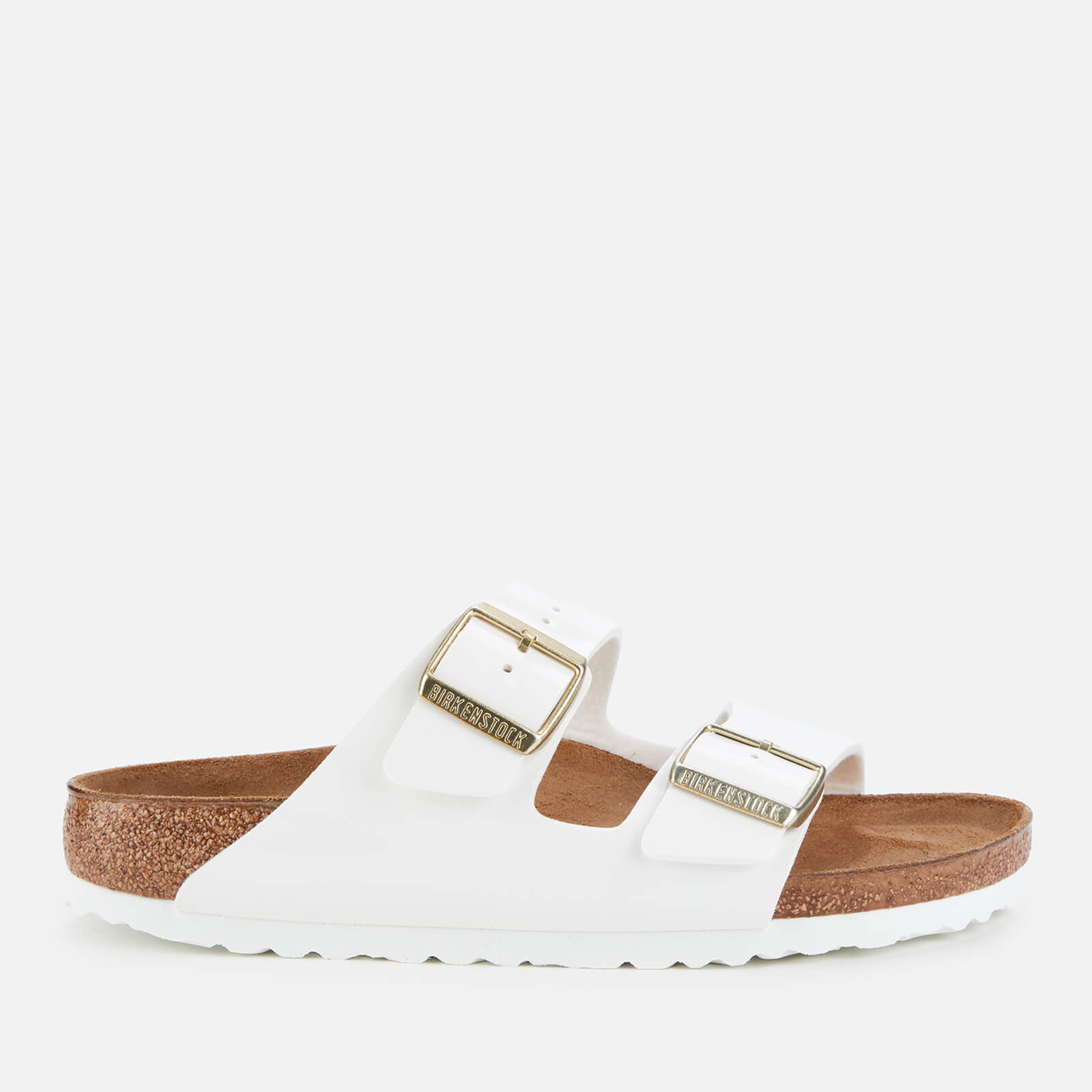 Birkenstock Women's Patent Arizona Slim Fit Double Strap Sandals - White - EU 41/UK 7.5 von Birkenstock