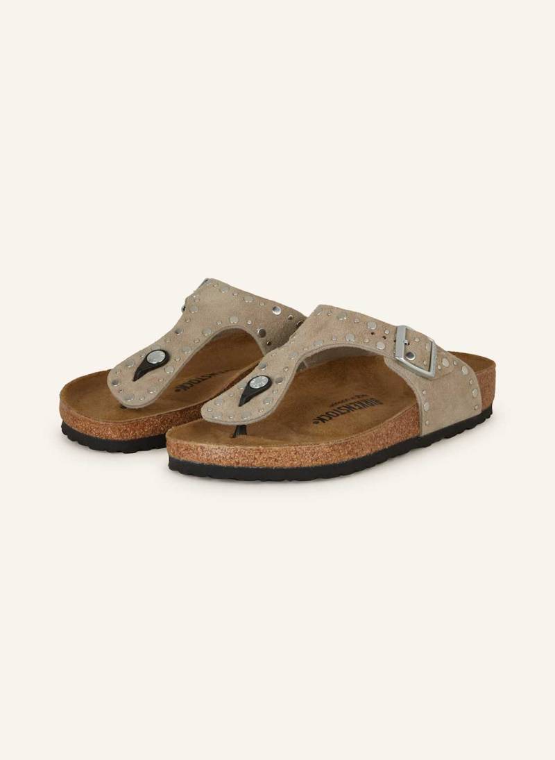 Birkenstock Zehentrenner Gizeh Rivet Leve beige von Birkenstock