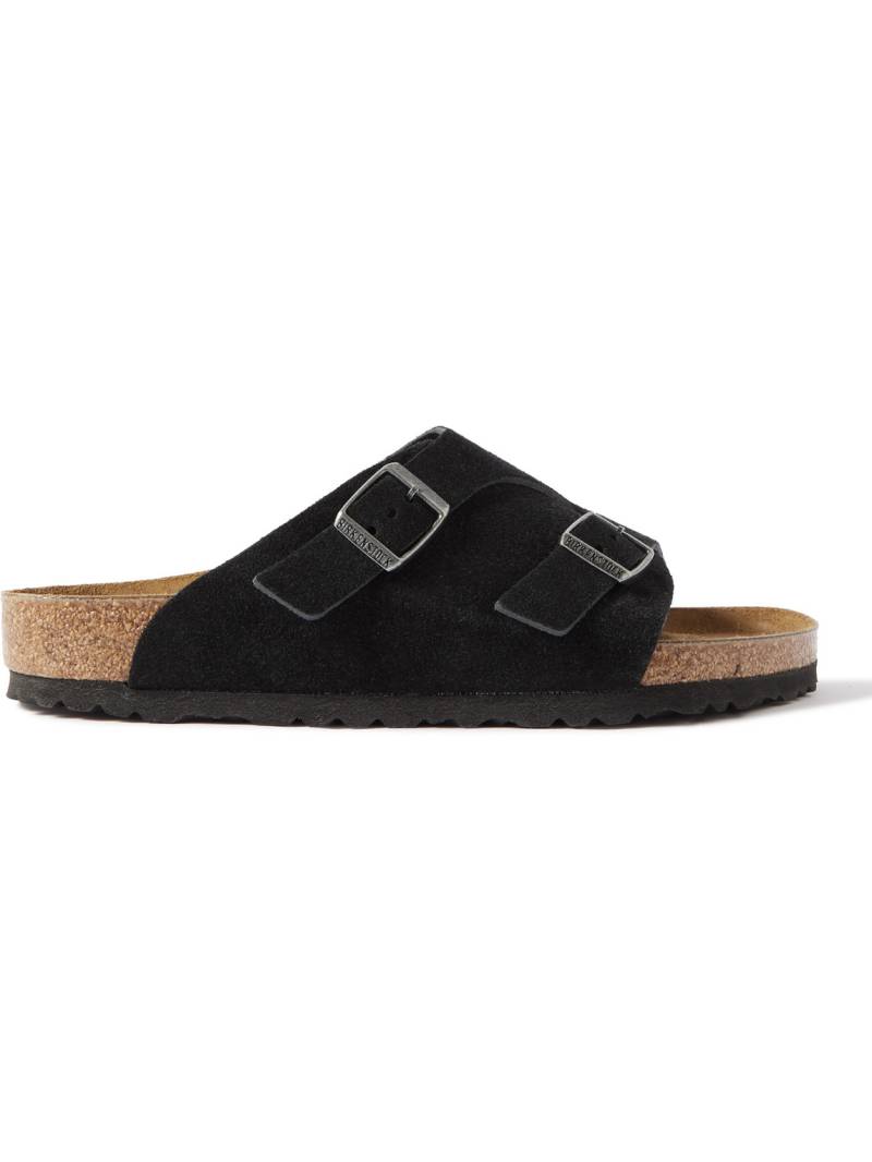 Birkenstock - Zürich Suede Sandals - Men - Black - EU 42 von Birkenstock