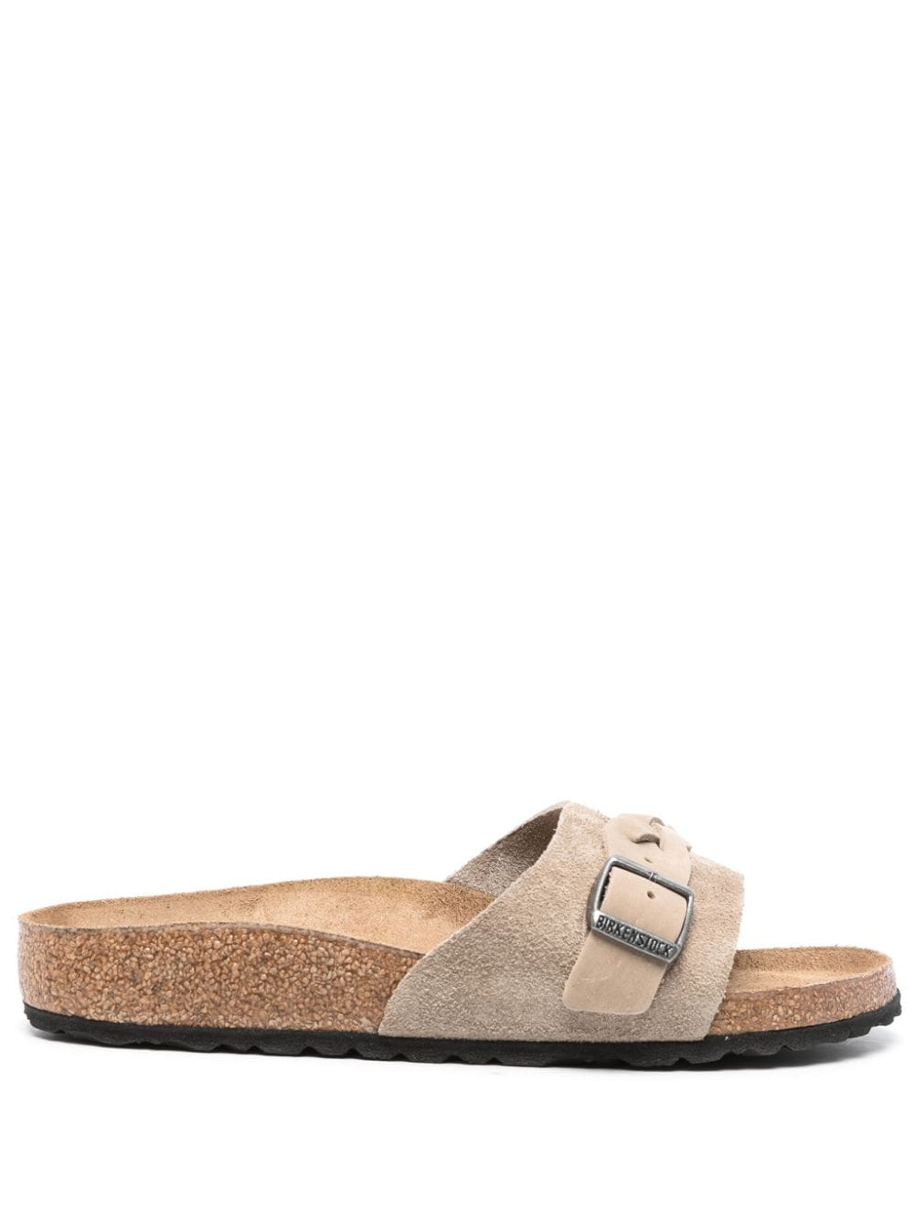 Birkenstock Pantoletten aus Wildleder - Nude von Birkenstock