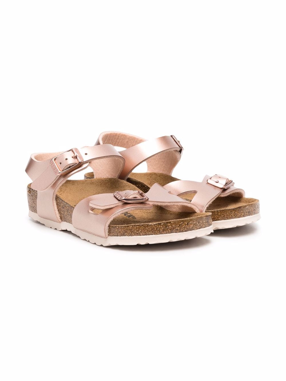 Birkenstock Kids Sandalen im Metallic-Look - Rosa von Birkenstock Kids