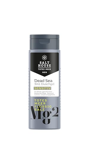 Salthouse Totes Meer Männer 3in1 Duschgel Sensitiv, mit Algenextrakten, für sensible Männerhaut, 250 ml von Salthouse