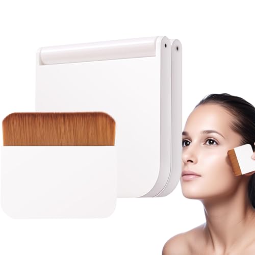 Birtern Make-up-Pinsel für Foundation, Make-up-Werkzeug für Frauen, ergonomischer flacher quadratischer Kopf, Foundation-Pinsel mit weichen Borsten für Zuhause, Alltag, Reisen von Birtern