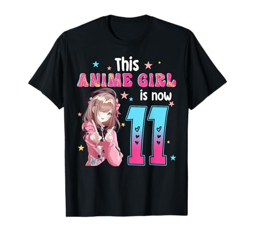 Kawaii Gifts Anime-Mädchen, 11 Jahre altes Mädchen, 11. Geburtstag, Kinder T-Shirt Kawaii Gifts Anime-Mädchen, 11 Jahre altes Mädchen, 11. Geburtstag, Kinder T-Shirt von Birthday Anime Japanese Girl Kawaii Since 2011