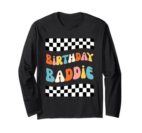 Geburtstag Baddie Frauen Cute Birthday Party Spaß Groovy Langarmshirt Geburtstag Baddie Frauen Cute Birthday Party Spaß Groovy Langarmshirt von Birthday Baddie Apparel Co.